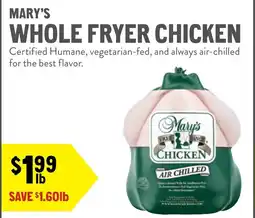 New Seasons Market Whole fryer chicken offer