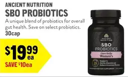 New Seasons Market Ancient nutrition sbo probiotics offer