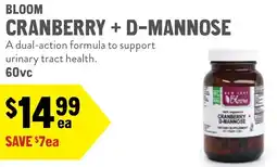 New Seasons Market Bloom cranberry + d-mannose offer