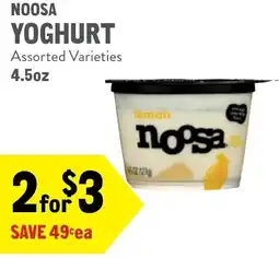 New Seasons Market Noosa yoghurt offer