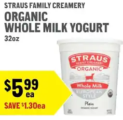New Seasons Market Straus family creamery organic whole milk yogurt offer