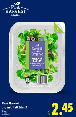 Lidl Peak Harvest organic half & half offer