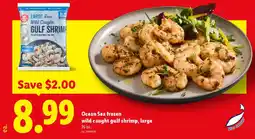 Lidl Ocean Sea frozen wild caught gulf shrimp, large offer