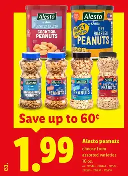 Lidl Alesto peanuts offer