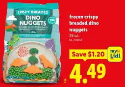 Lidl frozen crispy breaded dino nuggets offer