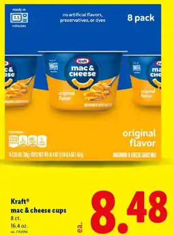 Lidl Kraft mac & cheese cups offer
