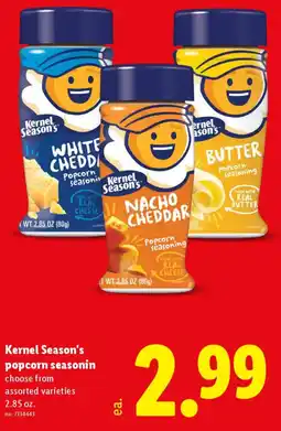 Lidl Kernel Season's popcorn seasonin offer