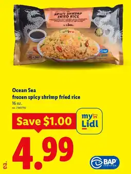 Lidl Ocean Sea frozen spicy shrimp fried rice offer