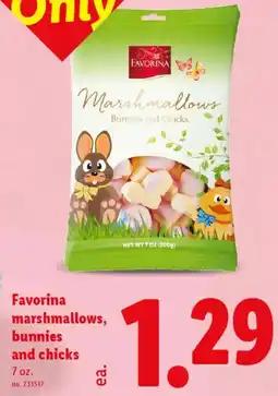 Lidl Favorina marshmallows, bunnies and chicks offer