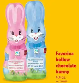 Lidl Favorina hollow chocolate bunny offer