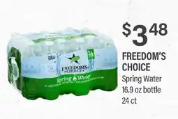 Commissary FREEDOM'S CHOICE Spring Water offer