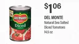 Commissary DEL MONTE Natural Sea Salted Diced Tomatoes offer