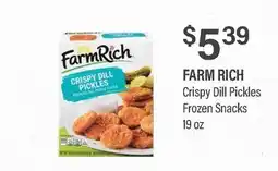 Commissary FARM RICH Crispy Dill Pickles Frozen Snacks offer