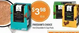 Commissary FREEDOM'S CHOICE Hot Chocolate K-Cup Pods offer