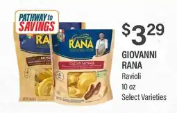Commissary GIOVANNI RANA Ravioli offer