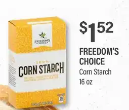 Commissary FREEDOM'S CHOICE Corn Starch offer