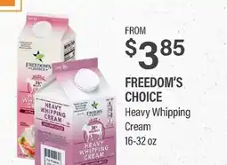 Commissary FREEDOM'S CHOICE Heavy Whipping Cream offer