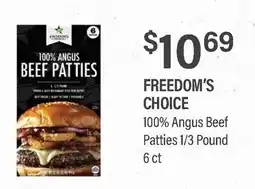 Commissary FREEDOM'S CHOICE 100% Angus Beef Patties offer