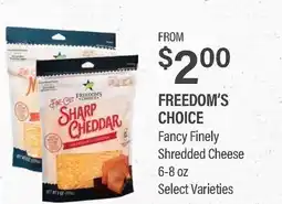 Commissary FREEDOM'S CHOICE Fancy Finely Shredded Cheese offer