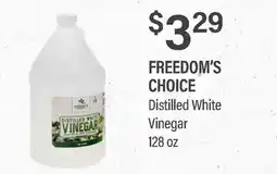Commissary FREEDOM'S CHOICE Distilled White Vinegar offer