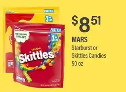 Commissary MARS Starburst or Skittles Candies offer
