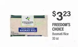 Commissary FREEDOM'S CHOICE Basmati Rice offer