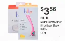 Commissary BILLIE Malibu Razor Starter Kit or Razor Blade Refills offer
