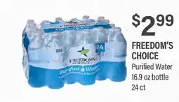Commissary FREEDOM'S CHOICE Purified Water offer