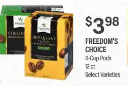 Commissary FREEDOM'S CHOICE K-Cup Pods offer