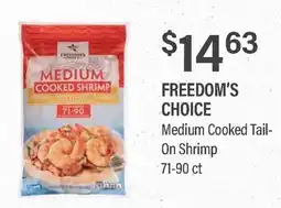 Commissary FREEDOM'S CHOICE Medium Cooked Tail-On Shrimp offer