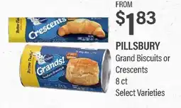 Commissary PILLSBURY Grand Biscuits or Crescents offer