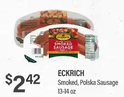 Commissary ECKRICH Smoked, Polska Sausage offer