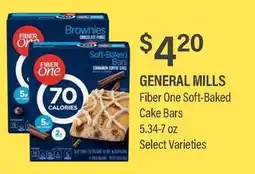 Commissary GENERAL MILLS Fiber One Soft-Baked Cake Bars offer