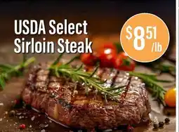 Commissary USDA Select Sirloin Steak offer