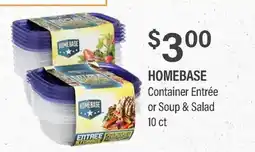 Commissary HOMEBASE Container Entrée or Soup & Salad offer