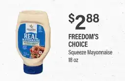 Commissary FREEDOM'S CHOICE Squeeze Mayonnaise offer
