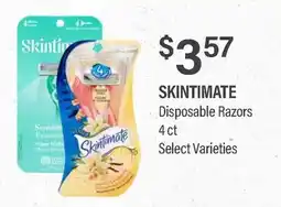 Commissary SKINTIMATE Disposable Razors offer