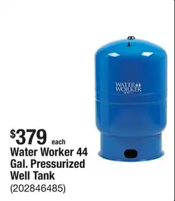 The Home Depot Water Worker 44 Gal. Pressurized Well Tank offer