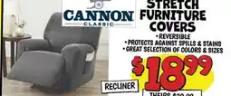 Ollie's CANNON STRETCH FURNITURE COVERS offer
