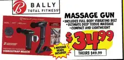 Ollie's BALLY TOTAL FITNESS MASSAGE GUN offer