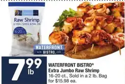 Albertsons Waterfront bistro extra jumbo raw shrimp offer