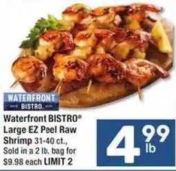 Albertsons Waterfront bistro large ez peel raw shrimp offer