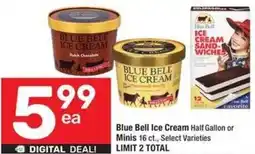 Albertsons Blue Bell Ice Cream offer