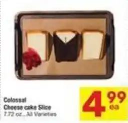 Albertsons Colossal Cheese cake Slice offer