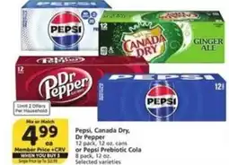 Albertsons Pepsi Canada Dry Dr Pepper offer