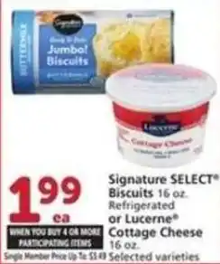 Albertsons Signature select biscuits offer