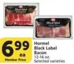 Albertsons Hormel Black Label Bacon offer