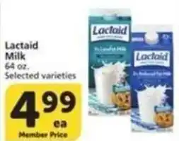Albertsons Lactaid Milk offer