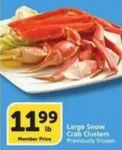 Albertsons Large Snow Crab Clusters offer