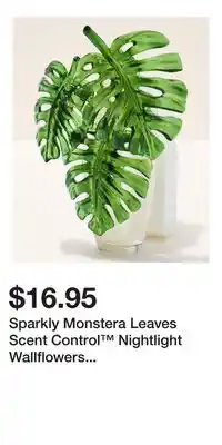 Bath & Body Works Sparkly Monstera Leaves Scent Control Nightlight Wallflowers Fragrance Plug offer
